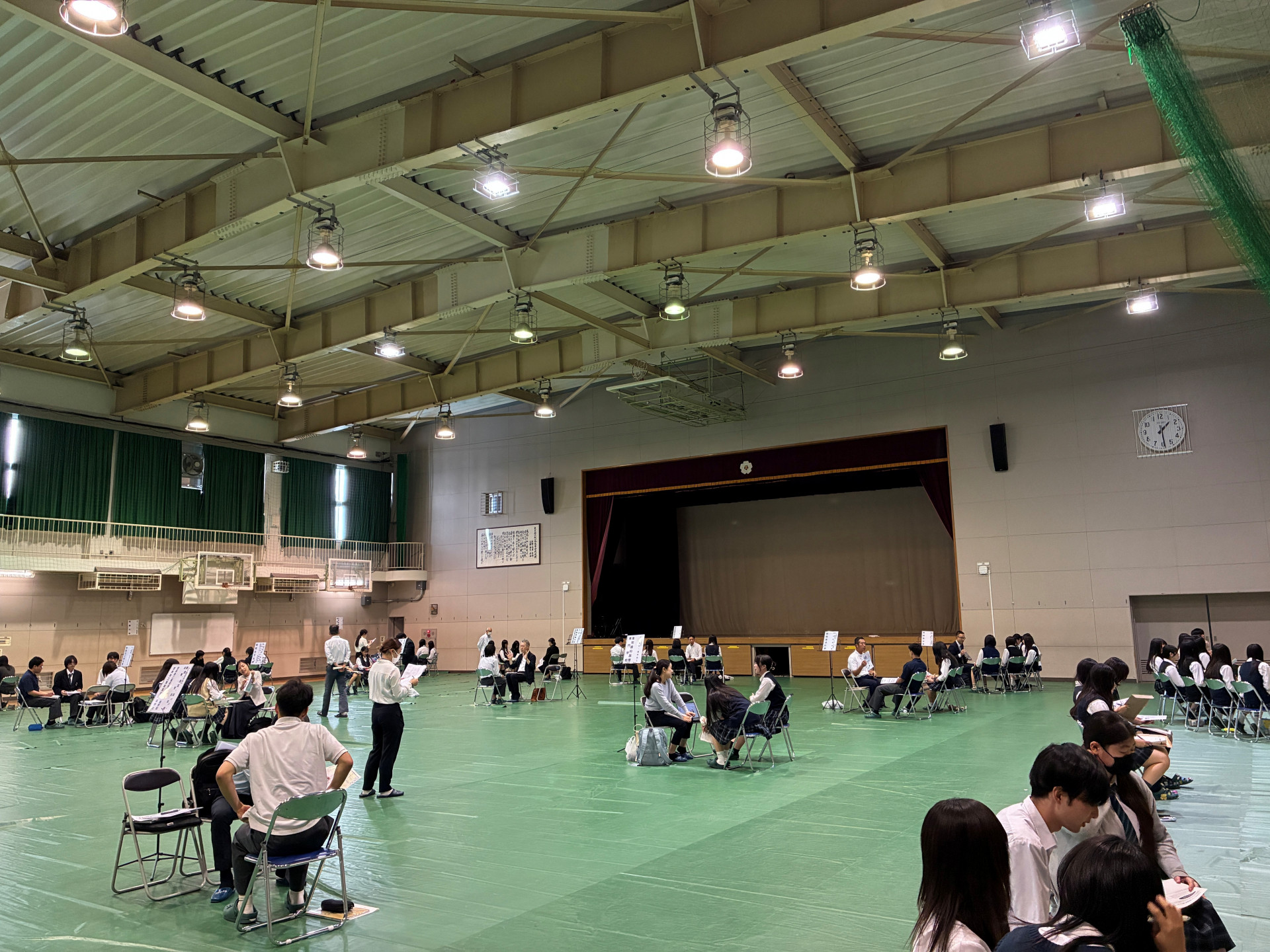 体育館の様子