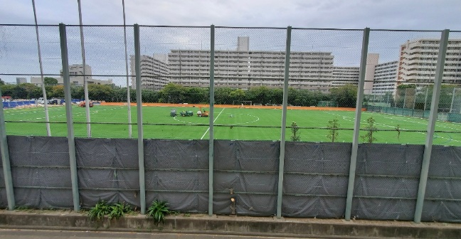 2階からグラウンド