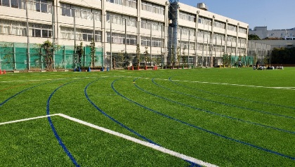 コーナー青ライン