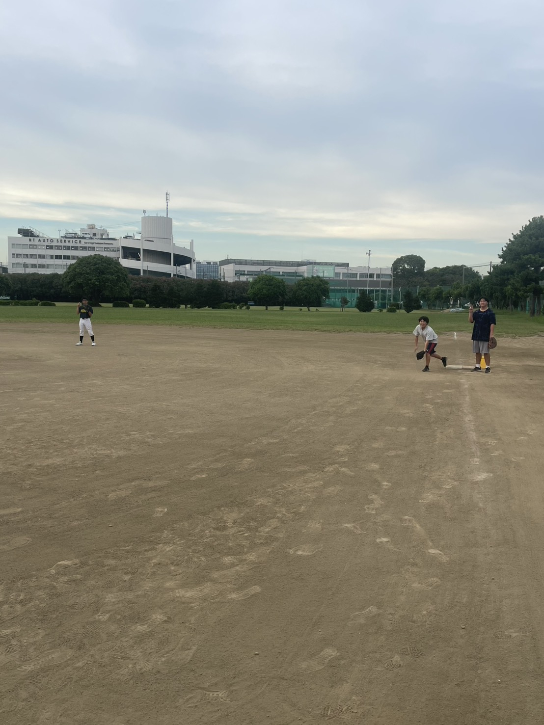 ソフトボール練習中4