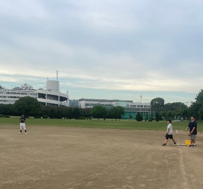 ソフトボール練習中３