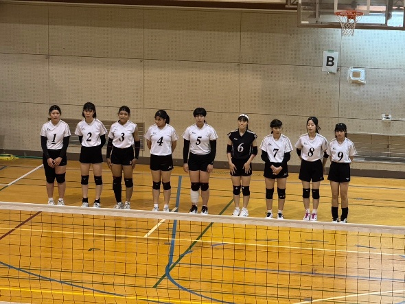 バレー部整列