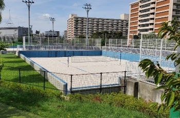 ビーチバレー会場