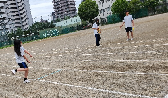 ライン引き青線