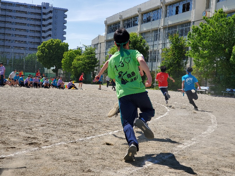 予行1年リレー練習