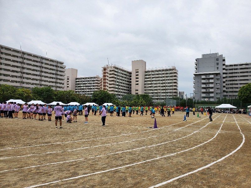 大縄跳び練習