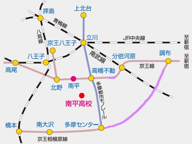 本校の路線図