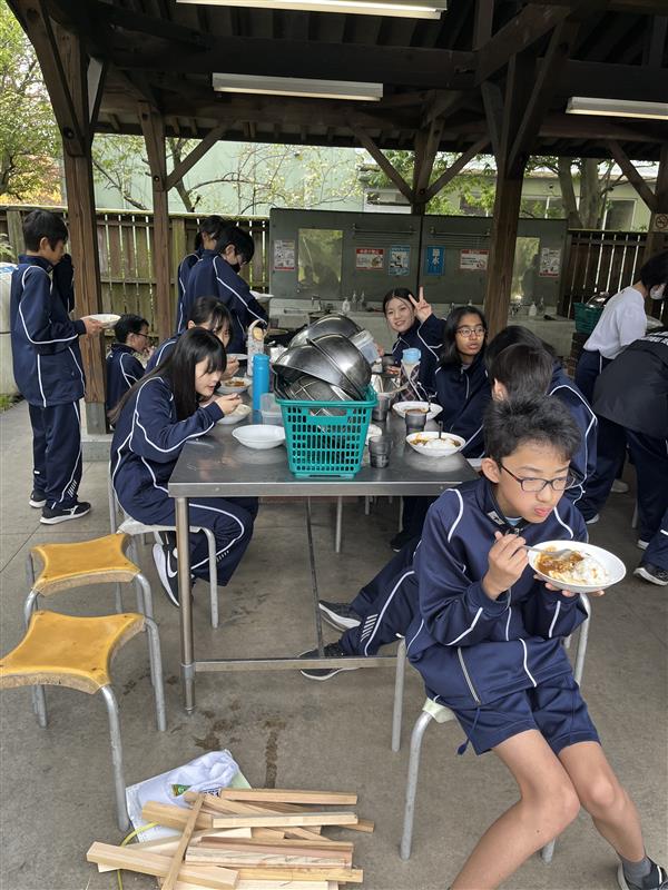 午前飯盒炊爨_試食