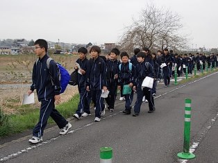 学校からわくわくビレッジまで