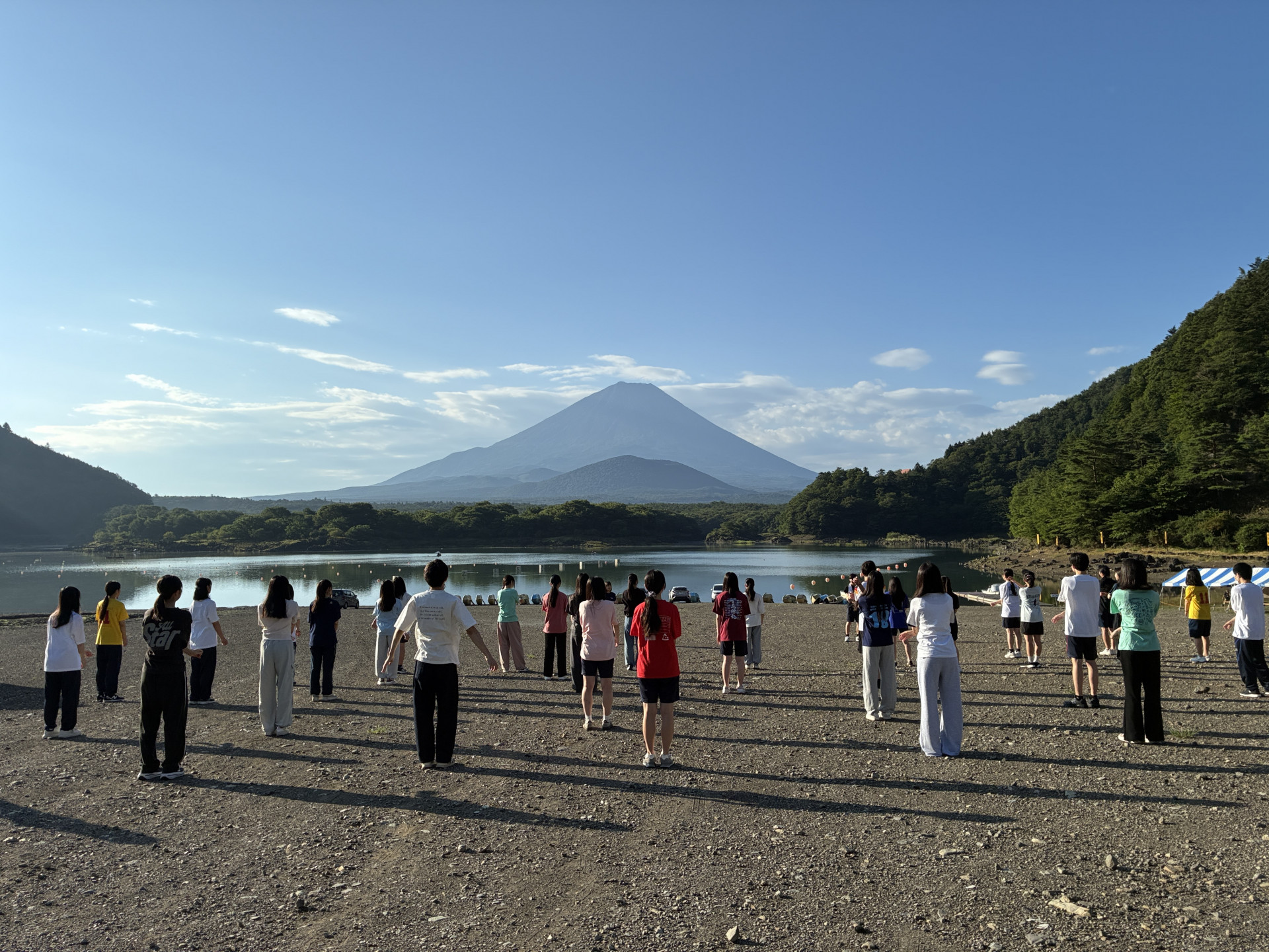 合宿朝の体操