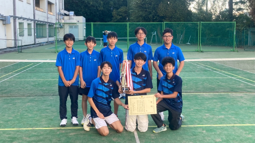 前期男子テニス②一貫校優勝