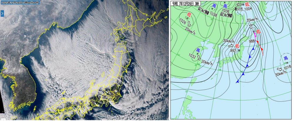 白馬巡検１３（天気図）