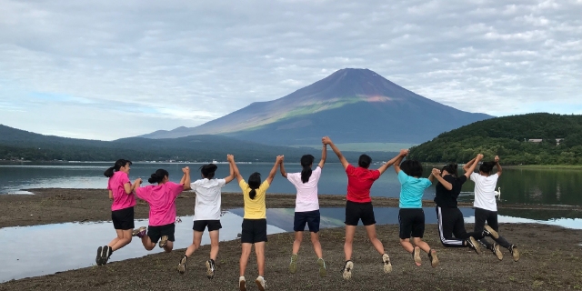 部活動合宿の写真