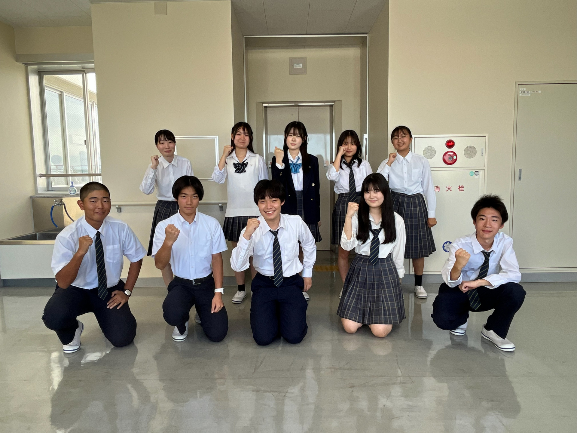 生徒会役員の写真