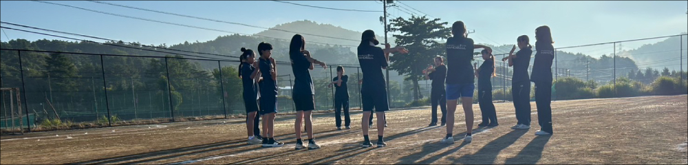 部活動合宿の写真