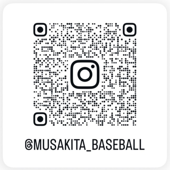 野球部インスタQRコード