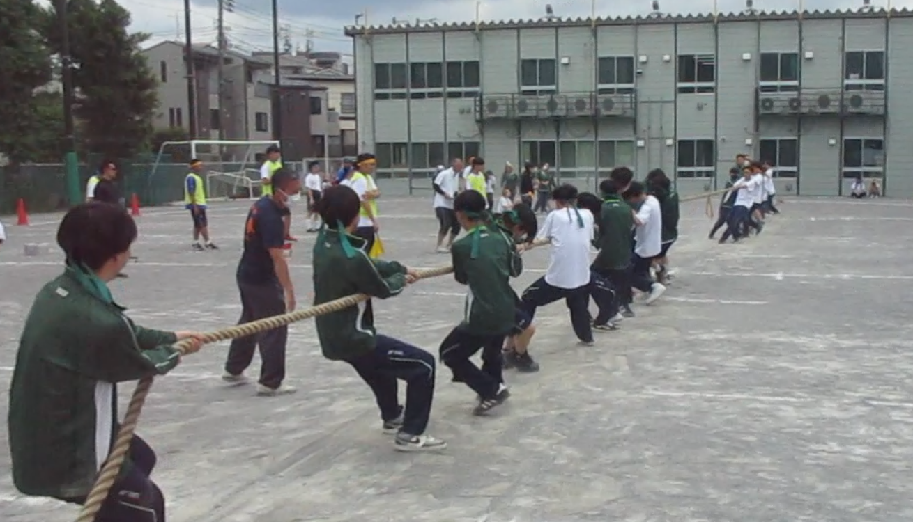 ３年綱引き②
