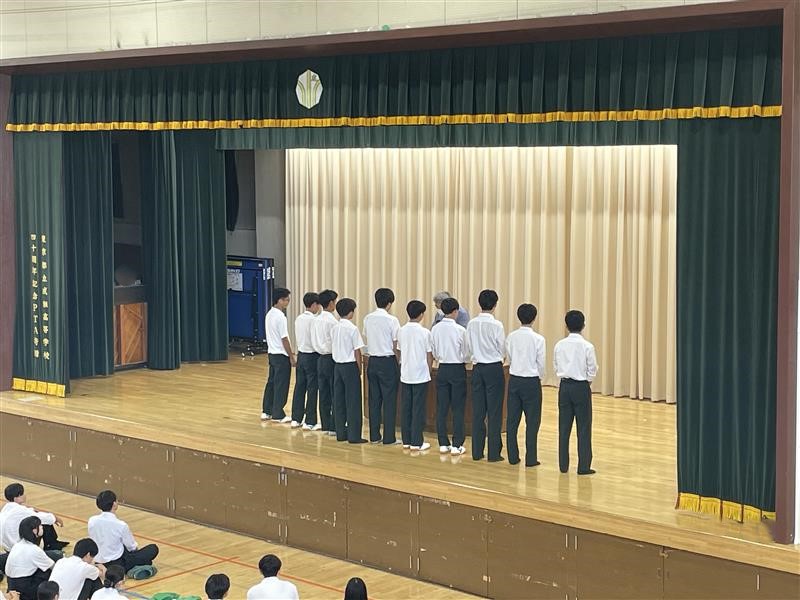 2学期始業式4表彰テニス
