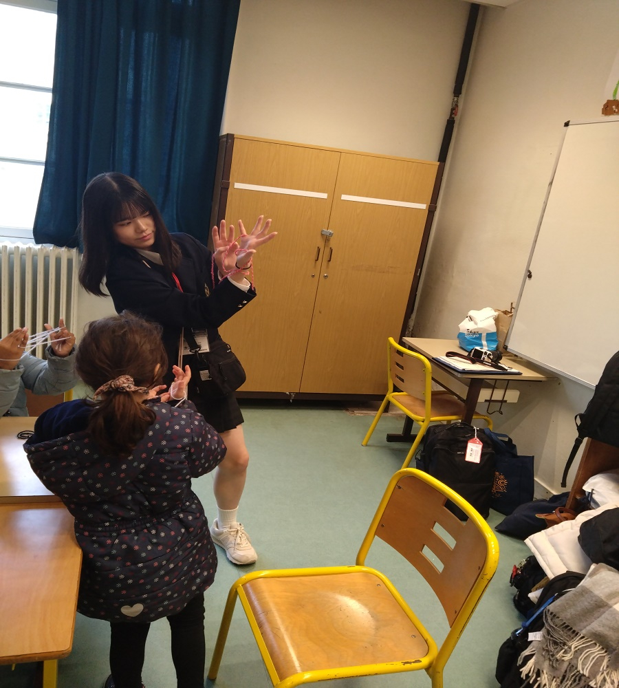ミケランジェロ小学校での文化交流①