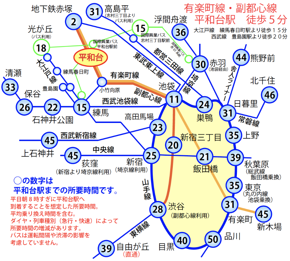 本校の路線図