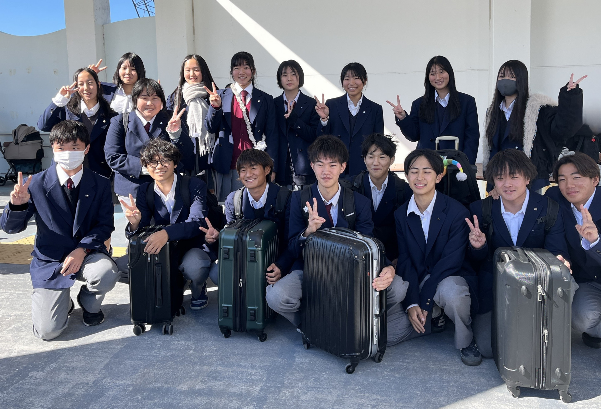 移動教室に出発