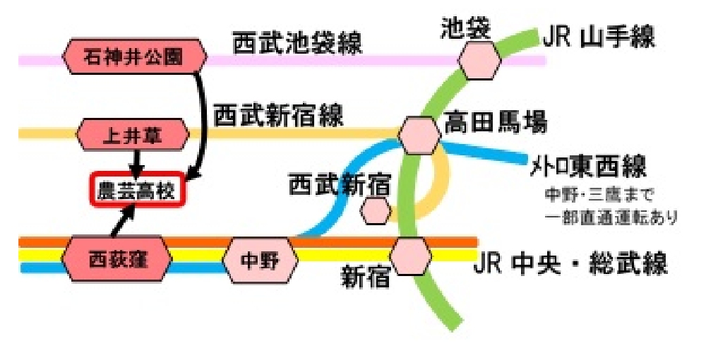 本校の路線図