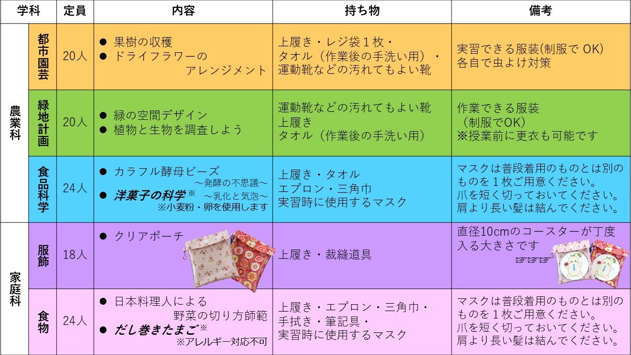 2026年度_9月体験入学一覧（HP用）