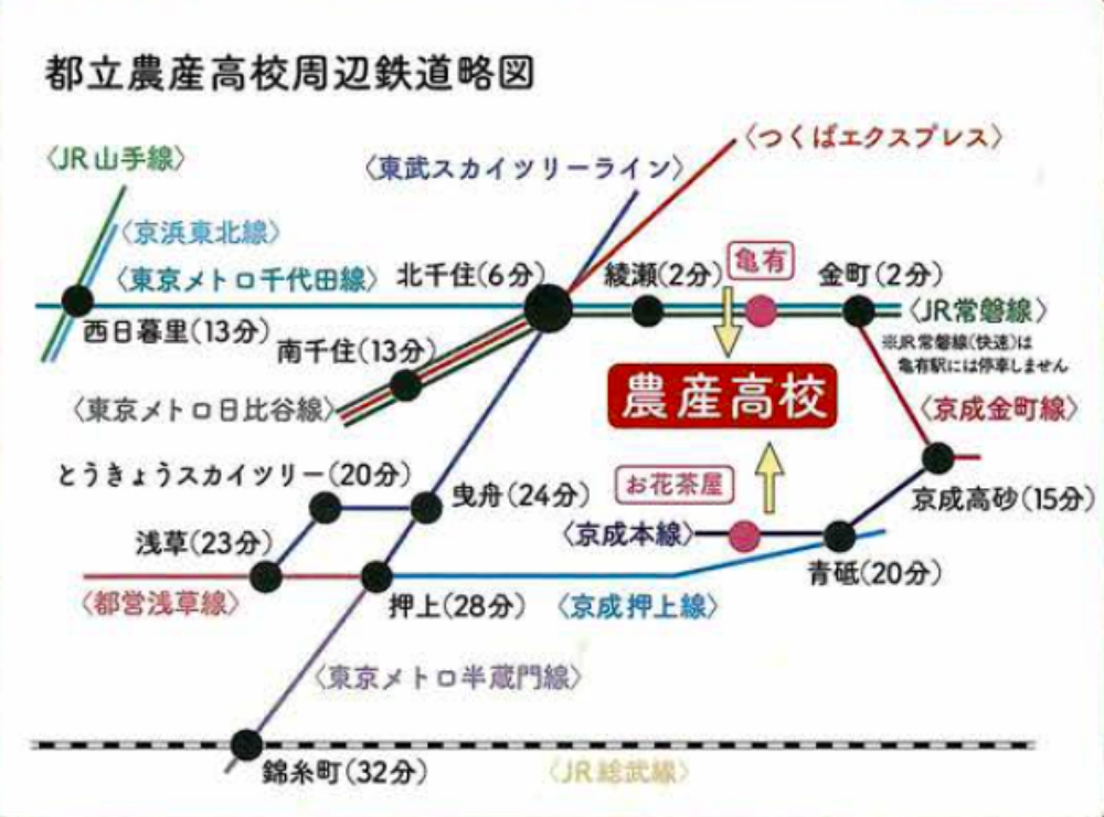 本校の路線図