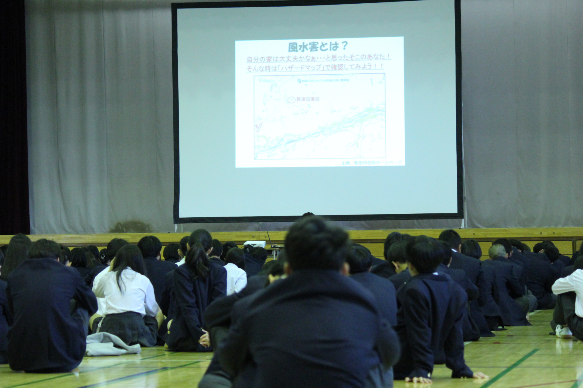 0502自衛隊講話（風水害避難訓練）