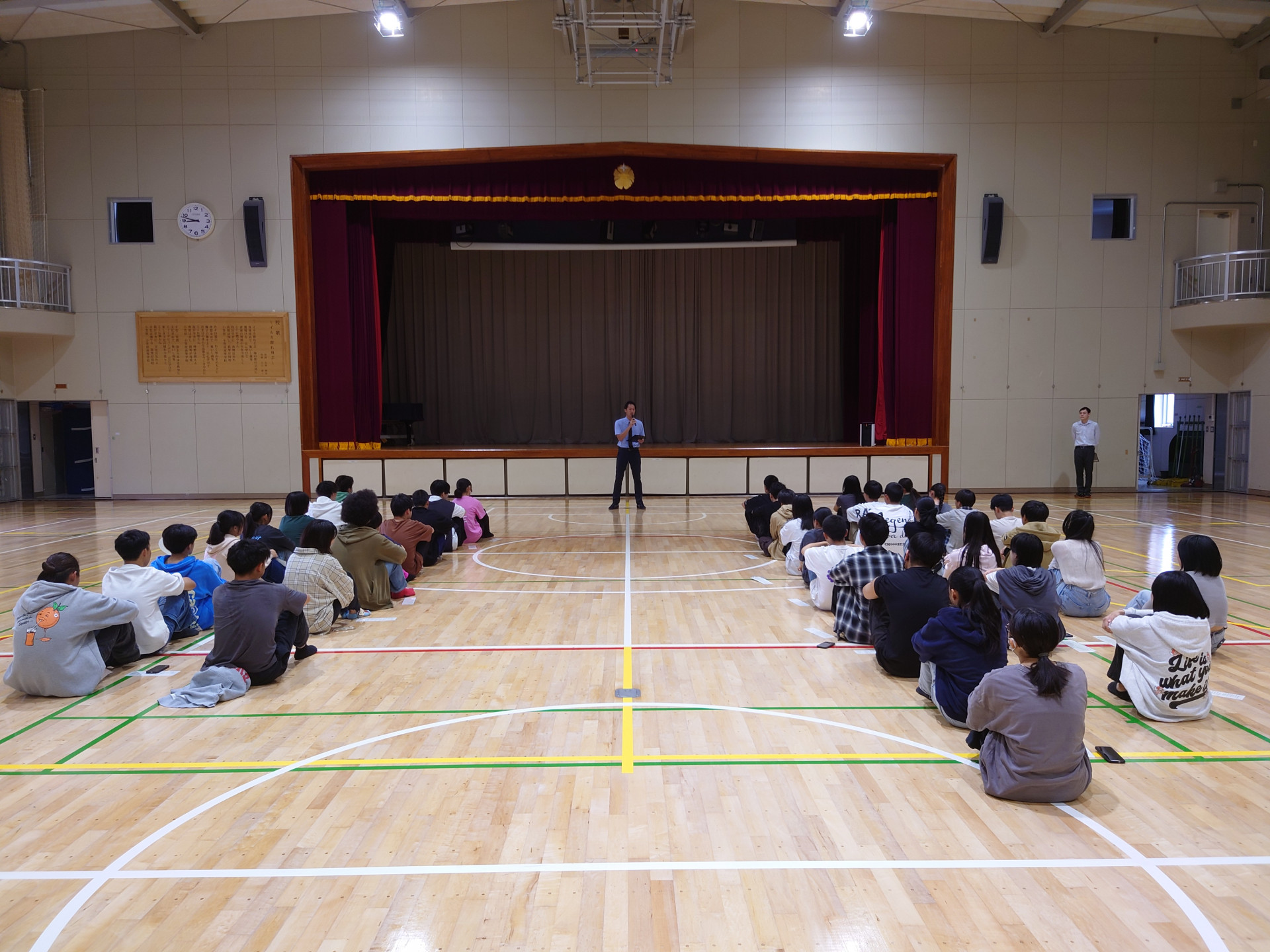 始業式（生活指導部からの話）