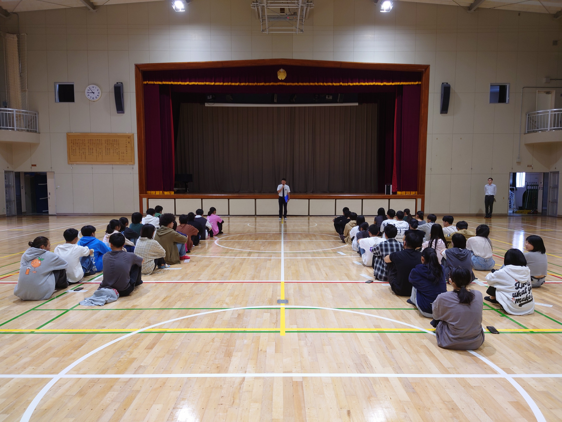 始業式（進路部からの話）