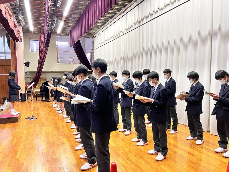 1学年合唱祭リハーサル⑨