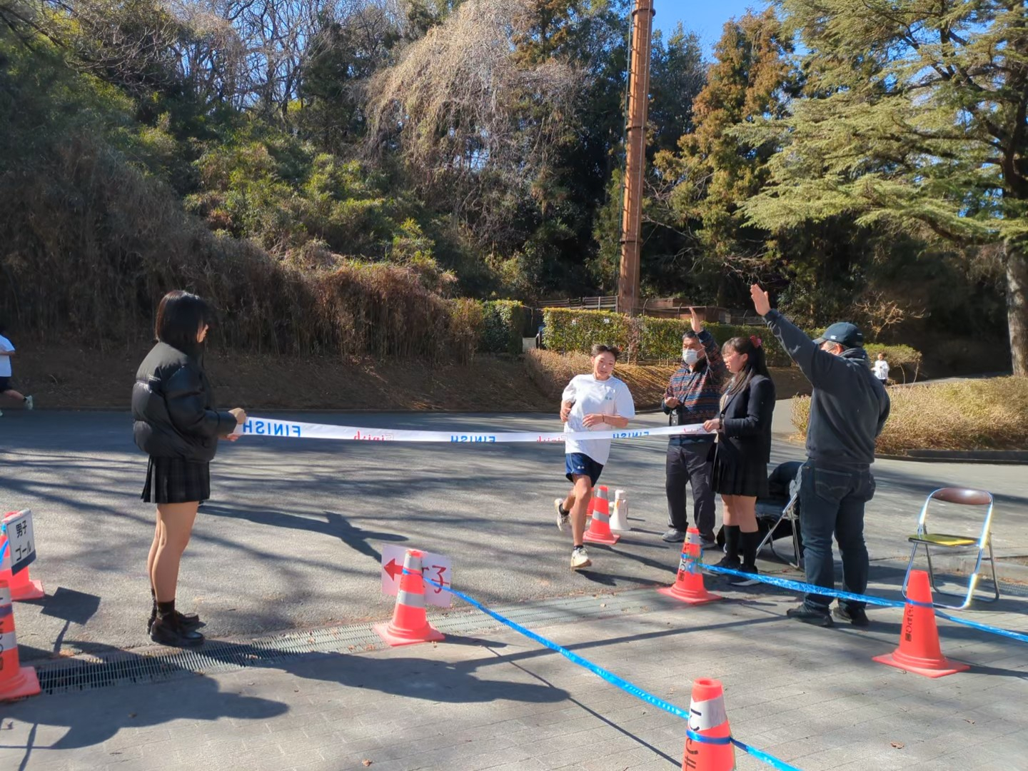 女子1位ゴール
