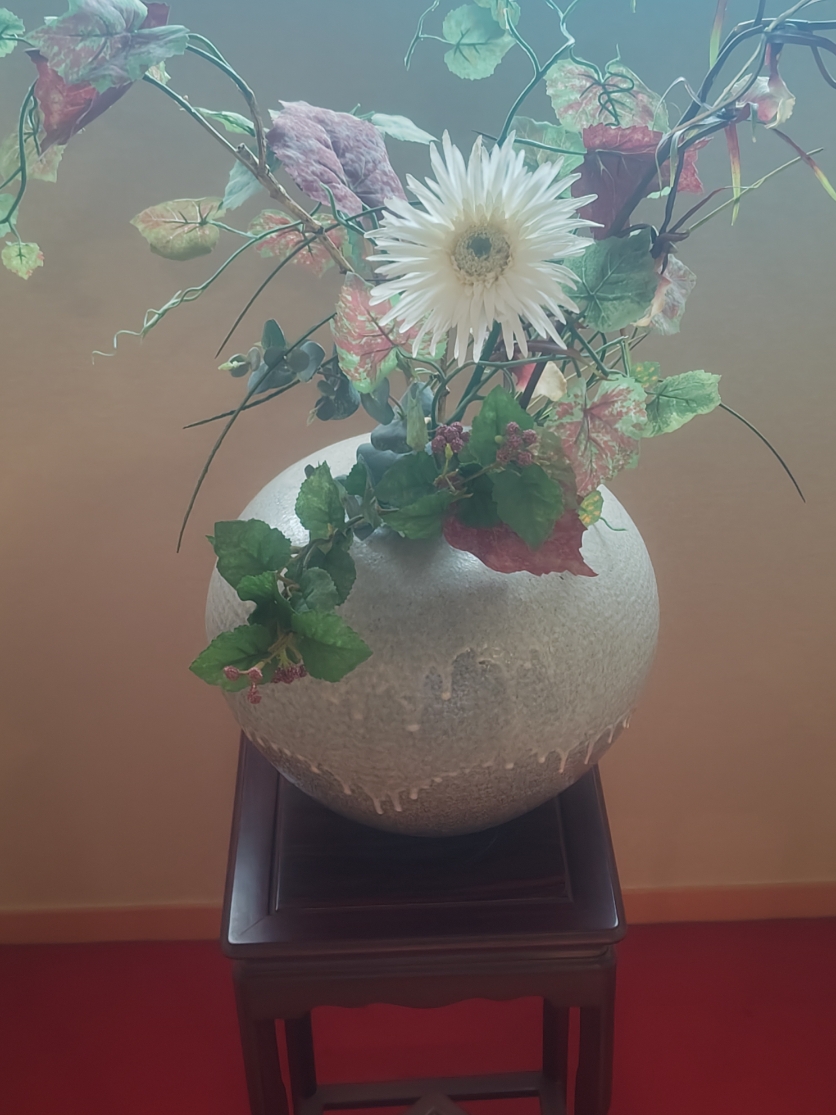 廊下のお花.JPG