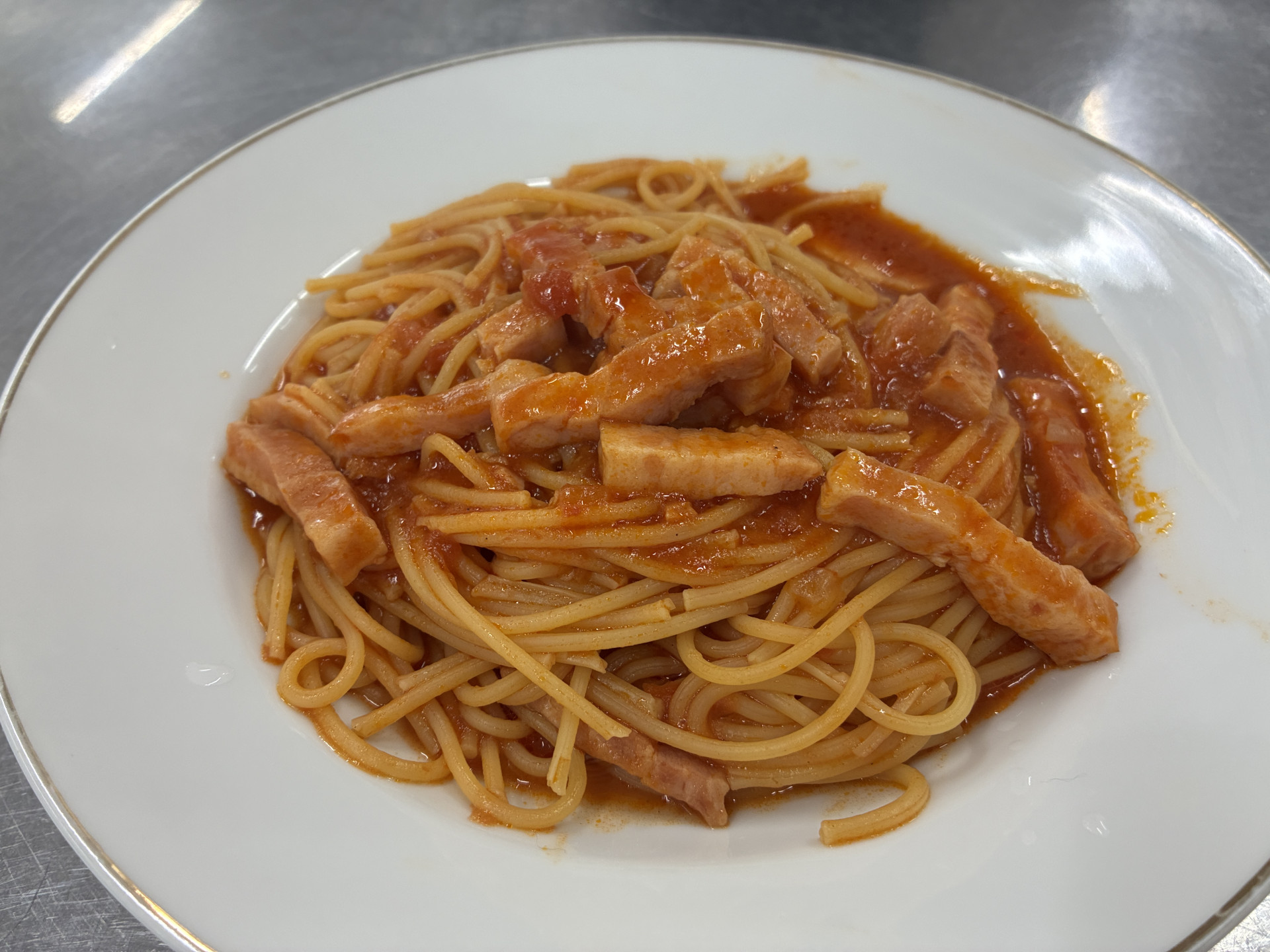 パスタ完成