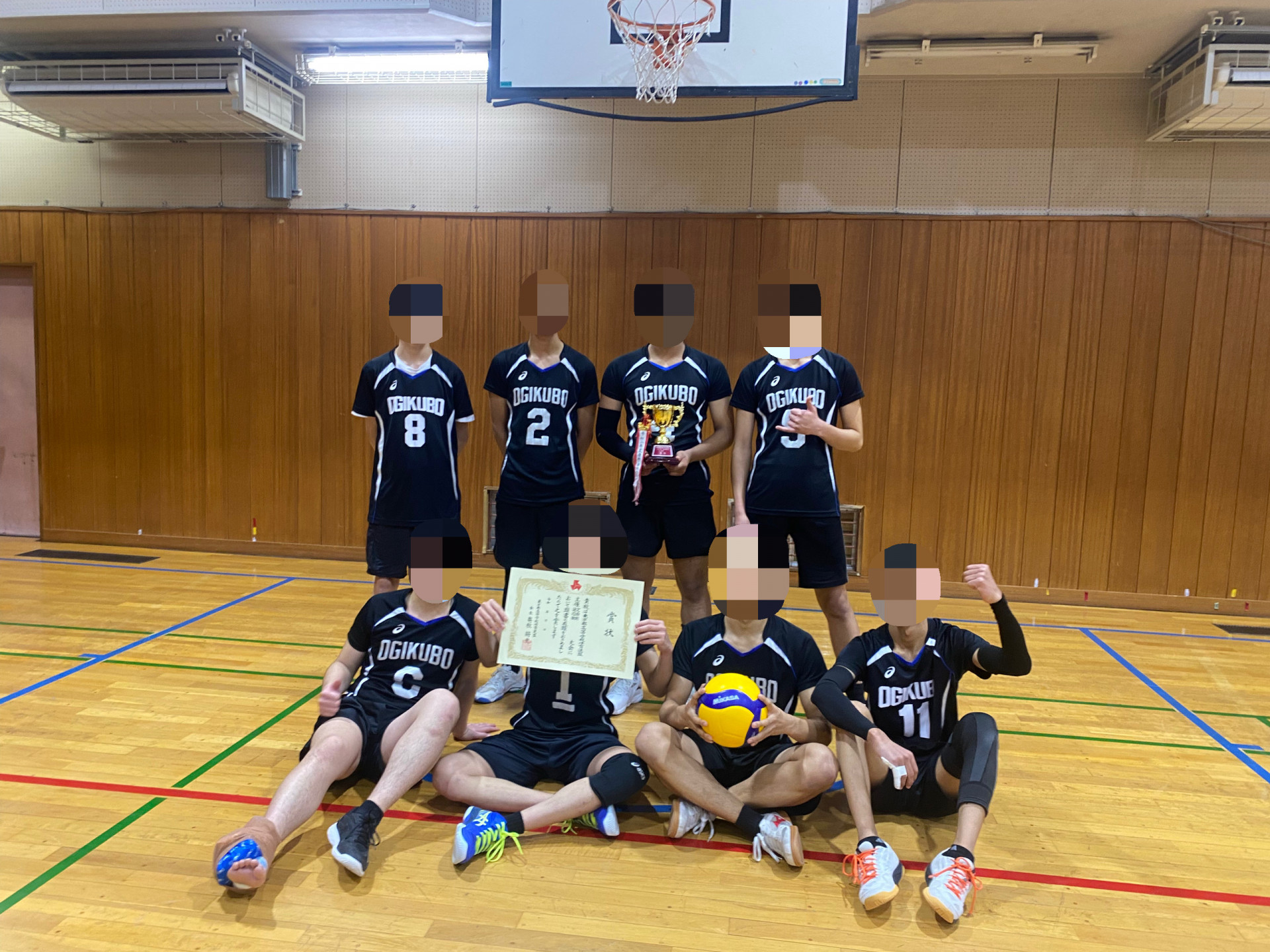 冬季大会男子集合写真