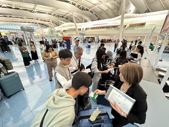 出国手続きに向けての説明