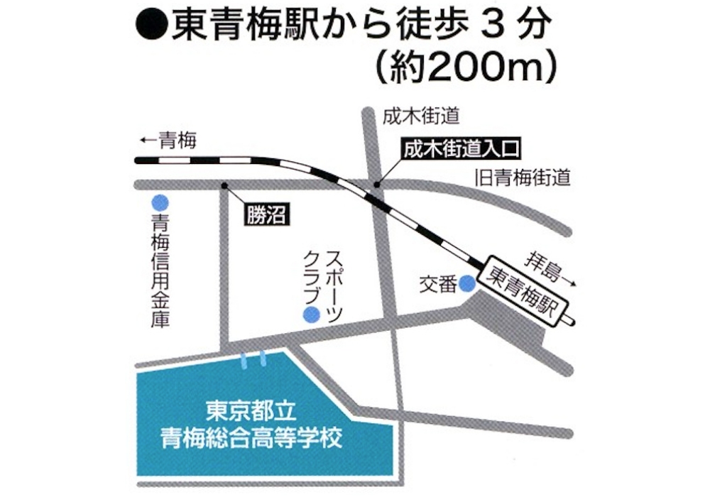 本校の周辺地図