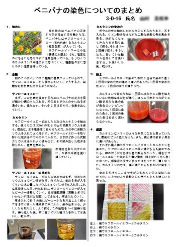 紅花染めポスター