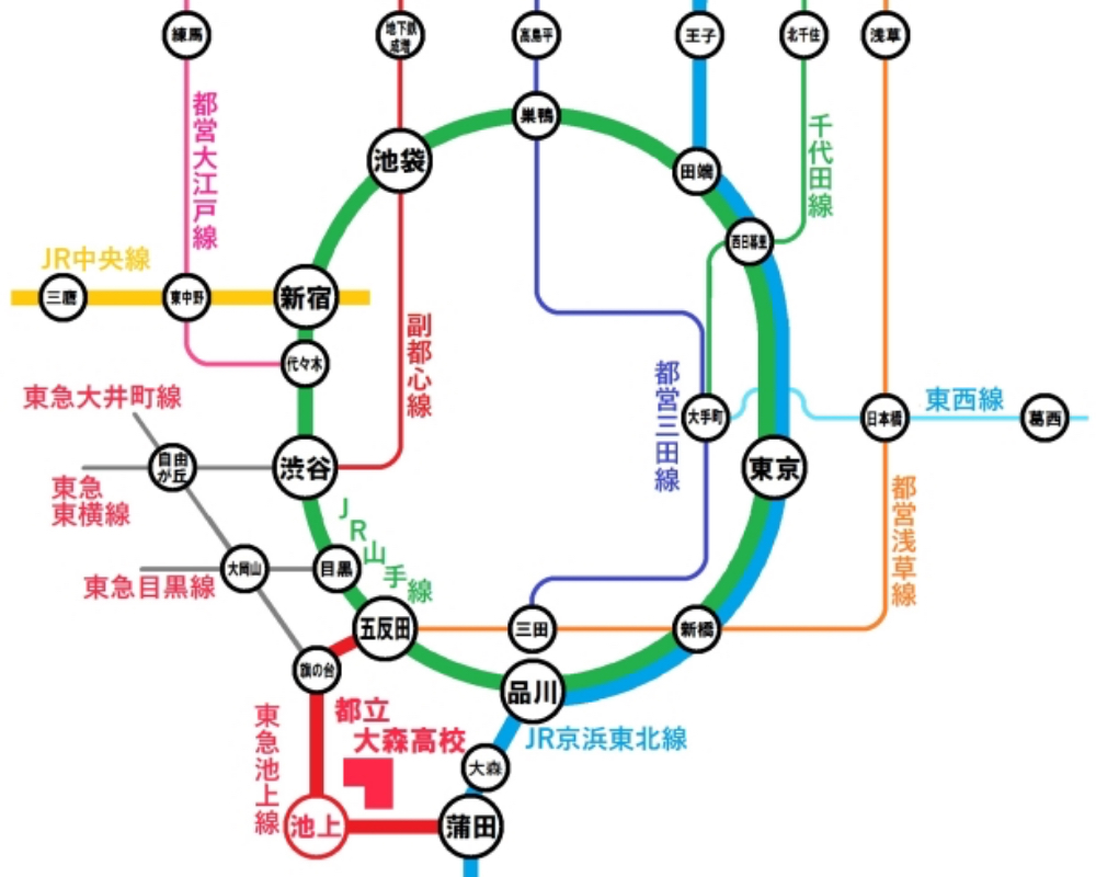 本校の路線図