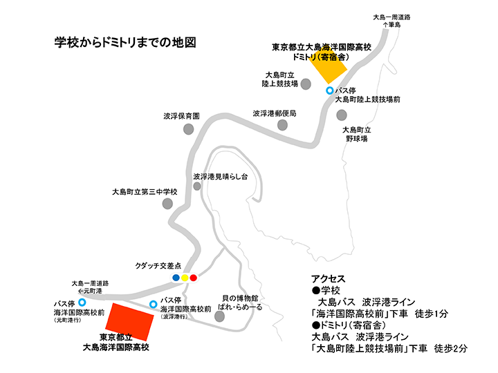 駅からドミトリまでの地図