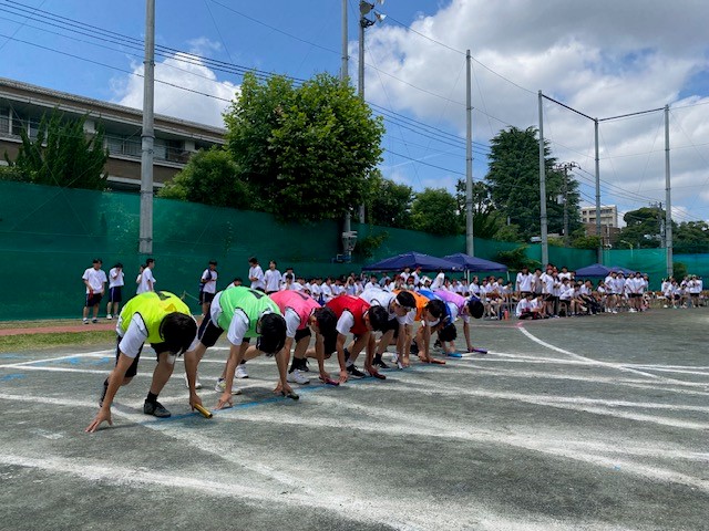 ２学年全員リレー