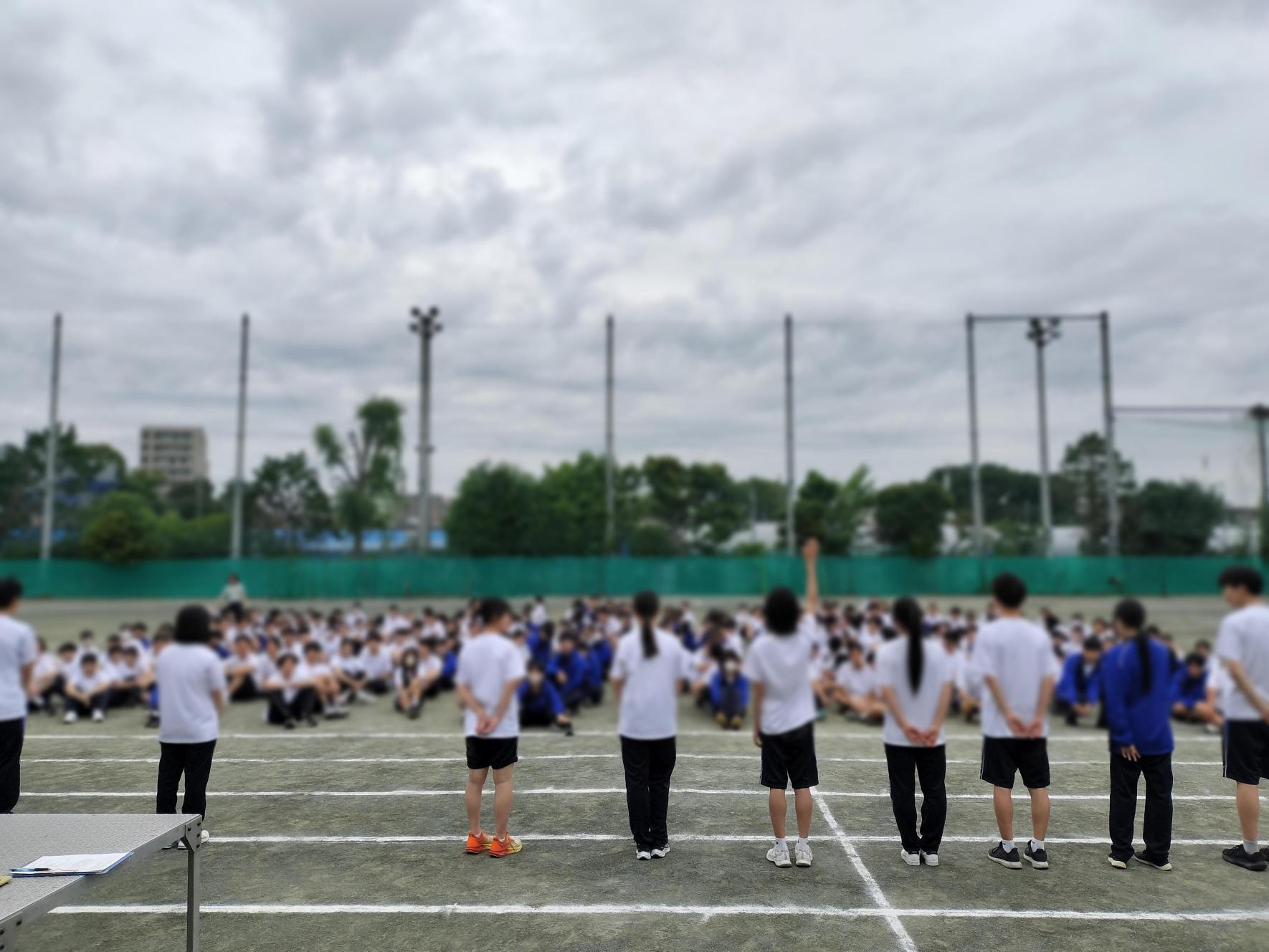 ２年体育祭学年練習