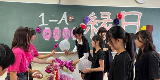 文化祭の写真