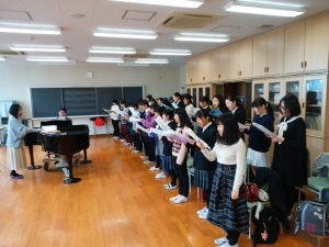 音楽部　東味平和音楽祭　練習風景