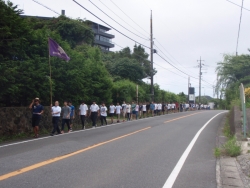 津波に備えた避難訓練
