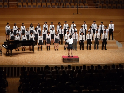金賞受賞の2年D組　「レモンイエローの夏」受賞後の再演奏