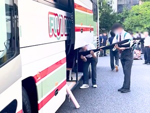 R8弓道部合宿出発2