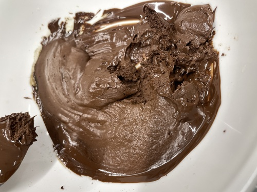 重曹を混ぜたチョコ