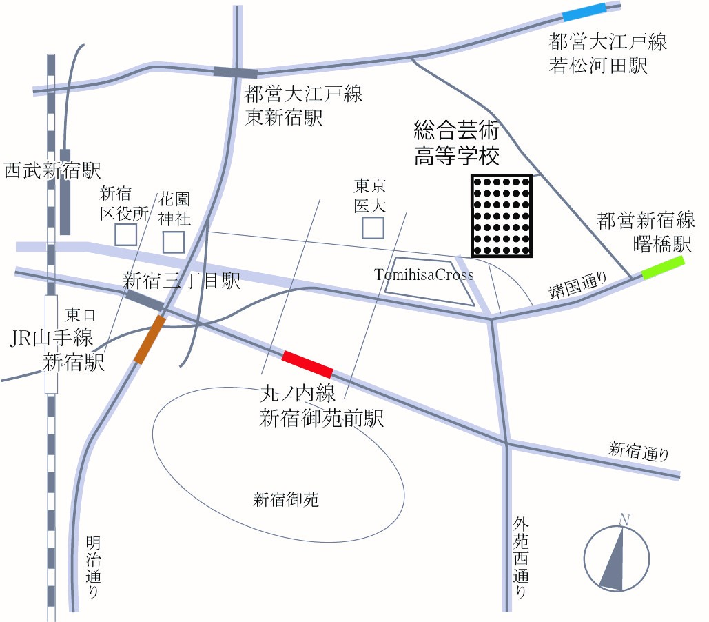 本校の周辺地図